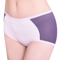 思薇爾 單品褲系列M-XL素面中低腰平口內褲(靄藍色)
