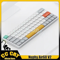 NuPhy air60 v2 Mechanical Keyboard Bluetooth Wireless Keyboard Ultra-thin Keyboards 3Mode Low axis quiet customization Keyboards