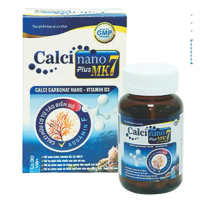 [Hàng đặc biệt] Calci nano mk7 plus BỔ SUNG CANXI, chống còi xương, loãng xương hộp 30 viên vie