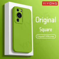 P60 Pro Case YIYONG Original Liquid Silicone Soft Cover For Huawei P60 P50 P30 P40 Pro Plus P40Pro P50Pro P60Pro Phone Cases