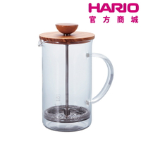 自然風濾壓壺600 THW-4-OV 600ml  耐熱玻璃 橄欖木 濾壓壺 茶壺 官方商城