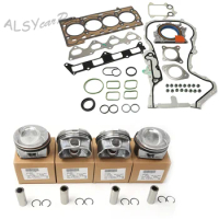 YIMIAOMO OEM Piston Assembly &amp; Engine Gaskets Repair Kit 03C 103 383AE For VW Jetta Golf Passat B7 Audi A1 1.4TSI 03C 107 065 BF