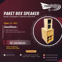 Paket Box 6 inch single + Line array 4 inch