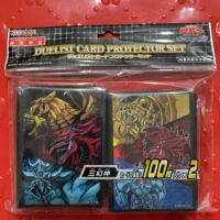 200Pcs Yugioh Duel Monsters Winged Dragon Sky Dragon Obelisk Gods Collection Official Sealed Card Protector Sleeves