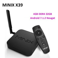 1pc DHL MINIX NEO X39 Android Tv Box Rockchip3399 4GB DDR4 32GB 2.4G 5G WIFI Bluetooth4.1 Set Top Box 4K 1080P Media Player