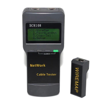 RJ45 Lan Network Cable Tester SC8108 STP UTP Ca5e Cat6 Network LAN Length Cable Tester Meter UTP cable lengrh tester