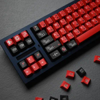 142 Keys Japanese Red Black Goddess Keycap Cherry Profile DYE Sublimation PBT Full Sets For MX Switch Mechanical Gaming Keyboard