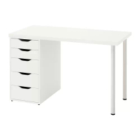 LAGKAPTEN/ALEX 書桌/工作桌, 白色, 120 x 60 公分