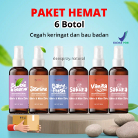 [BELI 1 DAPAT 6] DEODORANT NATURAL SPRAY Tawas Anti Bau Badan & Mencerahkan Ketiak BPOM deodorant sp