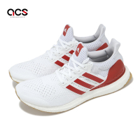 adidas 慢跑鞋 Ultraboost 1 男鞋 白 紅 經典款 針織 馬牌輪胎大底 運動鞋 愛迪達 JH9184