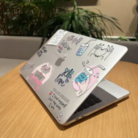 Funny Transparent Protective Case for Apple MacBook 13.3 Air Pro 14 A2442 Back Cover Macbook (M2)Air 13.6 A2681 Hard Shell