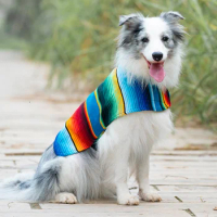 Handmade Dog Poncho from Mexican, Blanket, Southwestern, Tie Dye Dog Vest, Clothes