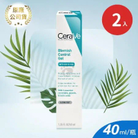 CeraVe 適樂膚 油痘粉刺系列 多重酸煥膚修護精華 40ml X2入(水楊酸.菸鹼醯胺)