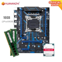 HUANANZHI QD4 LGA 2011-3 Motherboard kit xeon x99 E5 2666 V3 16GB (2*8G) DDR4 RECC memory NVME SATA USB 3.0