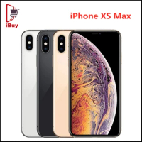 Unlocked Apple iPhone XS Max Cellphone 6.5" RAM 4GB ROM 64GB/256GB Hexa Core A12 Original iOS 12MP NFC 4G LTE Used Mobile Phone