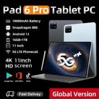 2024 Original Global Version Tablets Android 13 Pad 6 Pro Snapdragon 888 Tablet PC 16GB+1TB And 5G Dual SIM Card HD 4K Mi Tab
