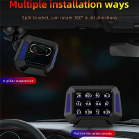 belook P21 HUD เครื่องทดสอบรถยนต์ GPS อุปกรณ์วินิจฉัย หน้าจอแสดงผล OBD สำหรับรถยนต์ จอ LCD สำหรับรถย