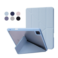 保護殼 變形 多折 帶筆槽 皮套 亞克力透明 保護套 硬殼 適用iPad Air 1 2 9.7 Mini6 10.2