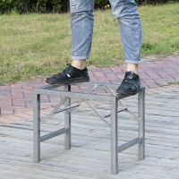 優樂悅~黑/灰 正方形可折疊架子桌腿支架方桌子架折疊餐桌腳架金屬桌子腿