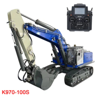New1/14 Metal Hydraulic Excavator Model K970 100S Remote Control PL-18-EV-LITE Heavy Duty Mining Excavator Model Toy