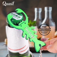 Quail Aluminum Alloy Beer Bottle Opener in Fashion Style Keychain Beer Bottle Opener Portable Home Bar Tools Free with Your Text