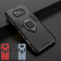 Shockproof Armor Car Ring Magnetic Cover For poko poxo pocco little X3 NFC X4 X5 X6 Pro F4 GT F5 M4 M5 M5S Poco C40 C50 C65 Case