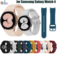 20MM Silicone Watchband For Samsung Galaxy Watch 4 Classic 42mm / Galaxy Watch 4 40MM 44 Original band Strap Wristband Bracelet
