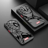 Phone Case for Samsung A54 A53 A51 A12 A13 A14 Galaxy A21S A31 A50 A70 Matte Cases Marvel Spider Man