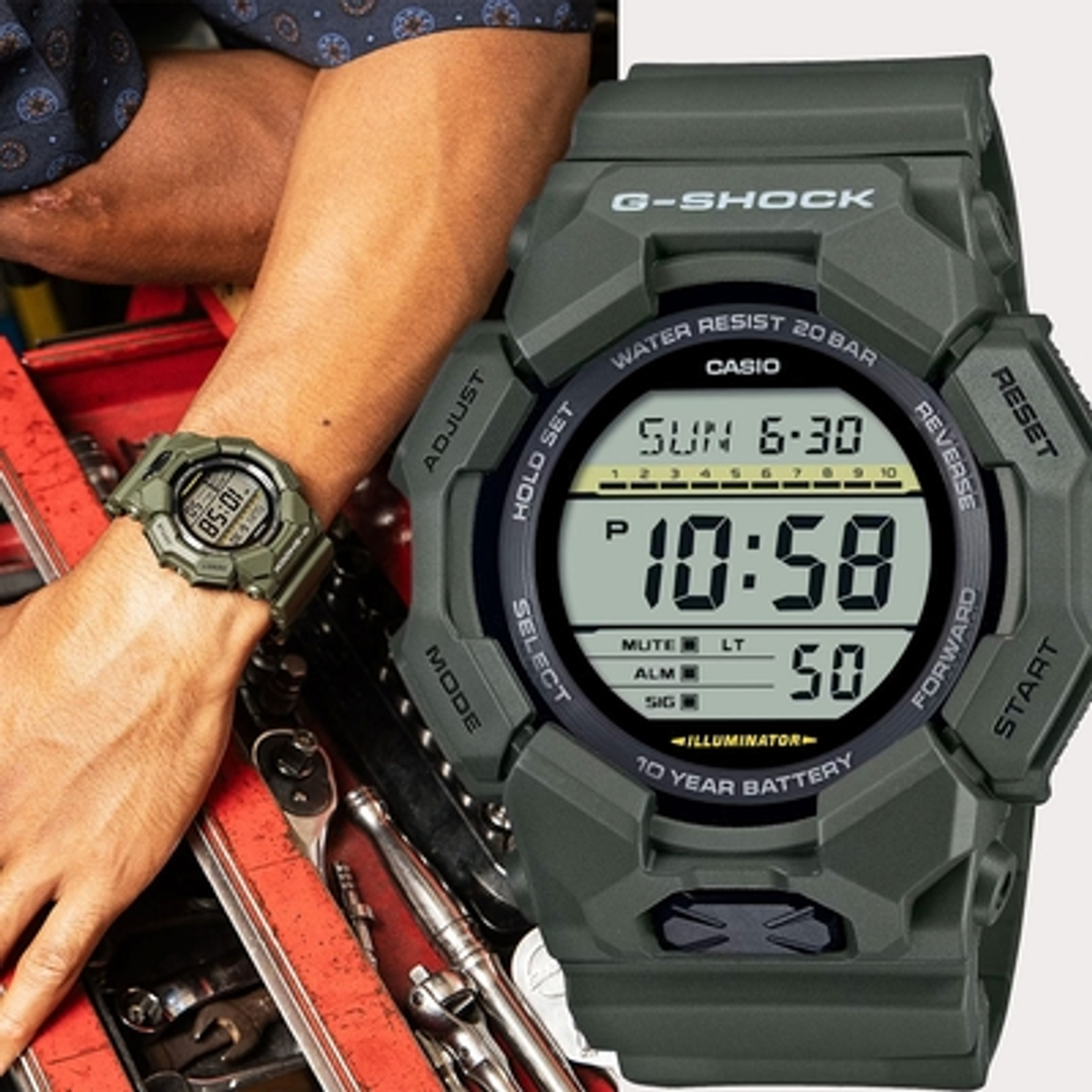 Casio 卡西歐 GD-010-3 電子錶 vs Casio 卡西歐 GD-B500S-3 數位電子錶｜規格比較