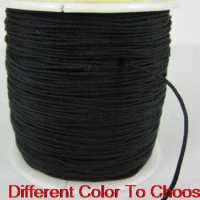 white Black mix 1.5mm nylon 160M/175yards/lot Chinese Knot String Nylon Cord Rope for shamballa Bracelet Braided Macrame bead