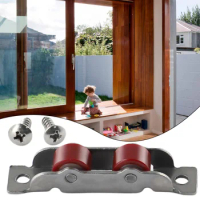 Stainless Steel Win Dow Pulley Slot Wheel Silent Copper U Groove Track Door Roller Caster Sliding Glass Win Dow Hardware Fitting