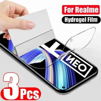 3PCS For Realme GT Neo 5 3 2 2T 3T HD Hydrogel Film Screen Protector For Realme GT2 Pro GT3 GT5 Film On Realme GT Master Edition