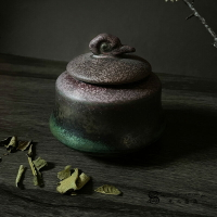[光之薩滿] 祥雲手工窯變釉香粉 散裝 茶葉儲物罐