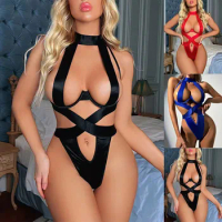 Sexy Woman Lingerie For Sex Hollow Out Backless Porn Bodysuit Erotic Costume Babydoll Bodysuit Hot Woman Lingerie Porn Lingerie