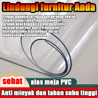 Taplak Meja Renda Jahitan Bening / Taplak Meja Makan Plastik Bening / Taplak Meja PVC Transparan / T