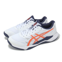 Asics 排球鞋 GEL-Tactic 12 2E 男鞋 寬楦 白 橘 藍 緩衝 室內運動 羽排鞋 亞瑟士 1073A071102