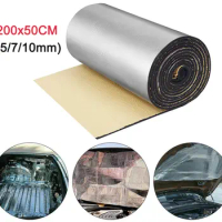 500*2000mm 3/5/7/10mm Sound Heat Proofing Car Sound Deadener Insulation Underlay Mat Auto Truck Firewall Heat Sound Deadener