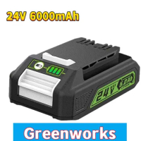 Replacement Greenworks 24V6.0 Ah BatteryTASCHE 708.29842 Lithium Battery Compatible with 20352 22232 24V Battery Tools