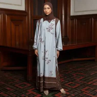 Lozy Hijab - Linea Dress (Gamis Dress Sarimbit Koleksi Raya Lebaran 2026 Bahan Poly Flowy Luxury Ant