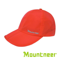 【Mountneer】中性透氣抗UV折帽『橘色』11H08