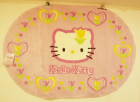 【震撼精品百貨】Hello Kitty 凱蒂貓 家具-地墊-鬱金香135*195【共1款】 震撼日式精品百貨