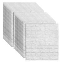 3D Wall Panels Peel PE Foam Waterproof Self Adhesive Living Room Brick Stickers Removable Wallpaper For Bedroom Living Room