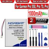 HSABAT 1000mAh 361-00056-09 Battery for Garmin Pro 550, Pro 70, Pro Trashbreaker, PT 10, Sport Pro Transmitter, TB 10