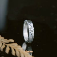 Cincin Pria Model Minimalis Perak