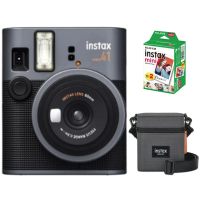 【FUJIFILM 富士】instax mini 41 拍立得相機 含空白底片20張+原廠相機包(mini41 公司貨)