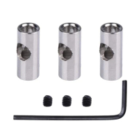 3Pcs Motor Axle 3.17mm to 5mm Change over Shaft Adapter Sleeve for RC Model Car Boat Plane 3650 550 540 Motor