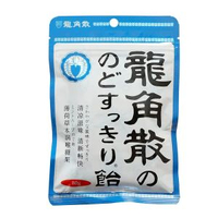 內地直送 - 日本进口零食龙角散白桃柚子薄荷味果汁夹心草本清凉润喉硬糖80g