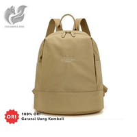 FOX 1260 Tas Ransel Wanita Backpack Wanita Remaja Tas Bahan Anti Air Camel Brown