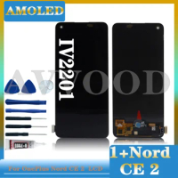 AMOLED 6.43" For OnePlus Nord CE2 5G LCD Display Touch Screen Digitizer Assembly Replacement parts For 1+Nord CE 2 IV2201 LCD