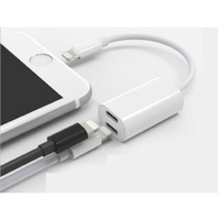 Apple轉接器 轉接線 lightning轉接可同時充電 聽歌通話三合一音頻轉接器